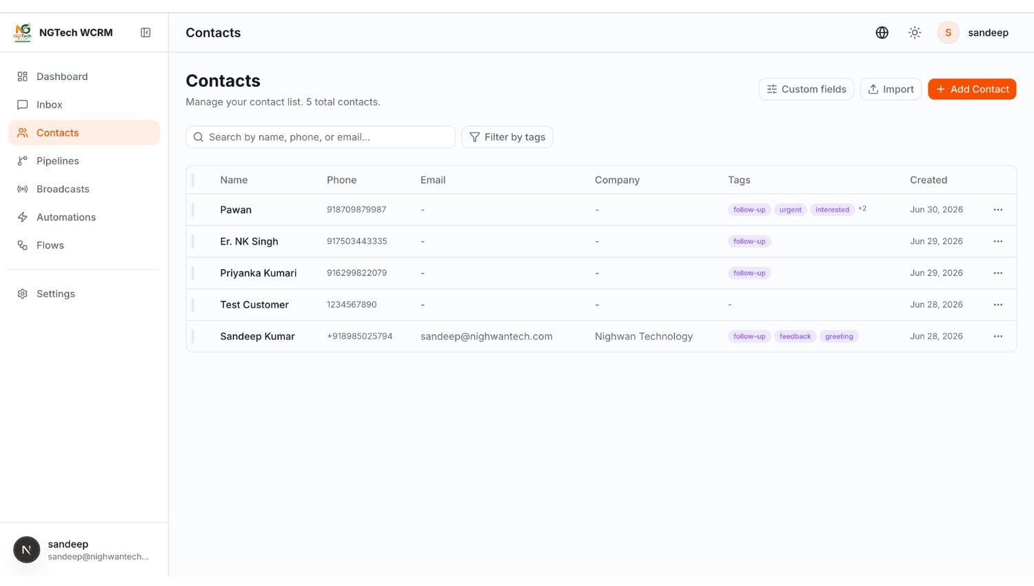Lead Management CRM